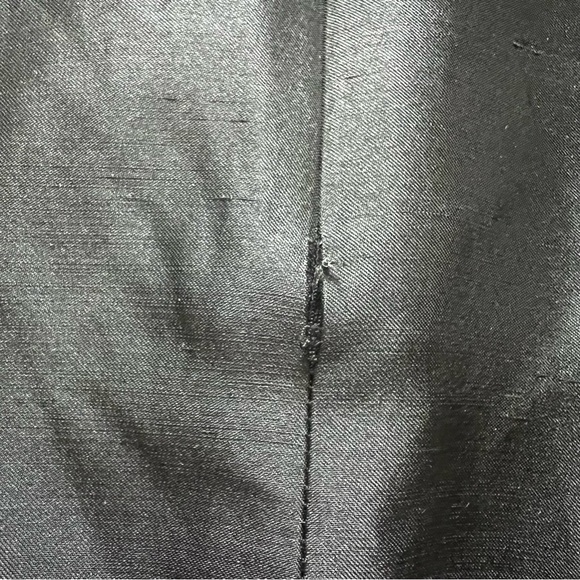 VTG Escada Elements Raw Silk Shift Dress BLK SZ 42/M Classic Chic Minimalist 90s - Picture 10 of 16